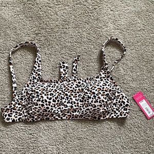 Xhilaration Ribbed Bralette Bikini Top D/DD